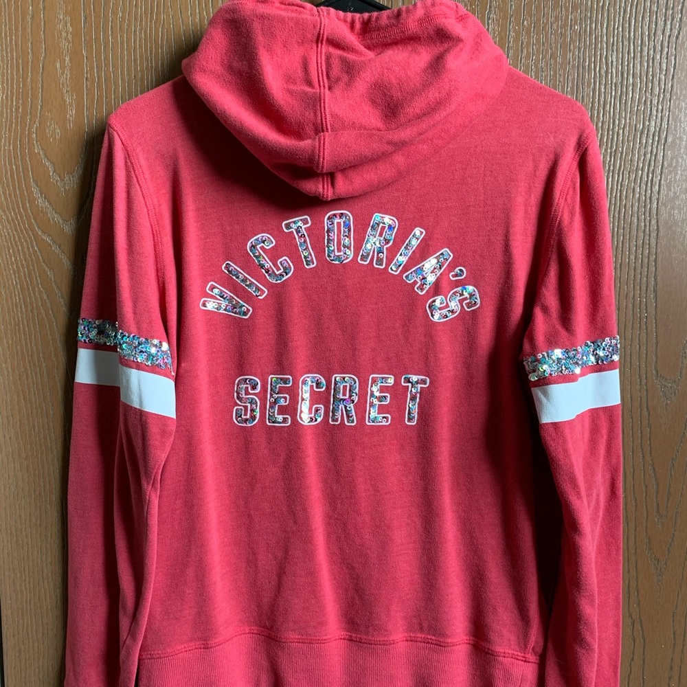 Victoria Secret bedazzled zip-up hoodie